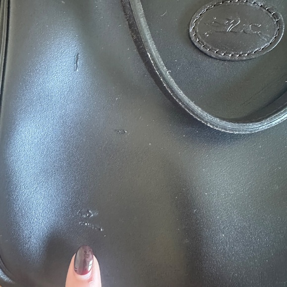 Brown Leather Longchamp Tote - Picture 6 of 9